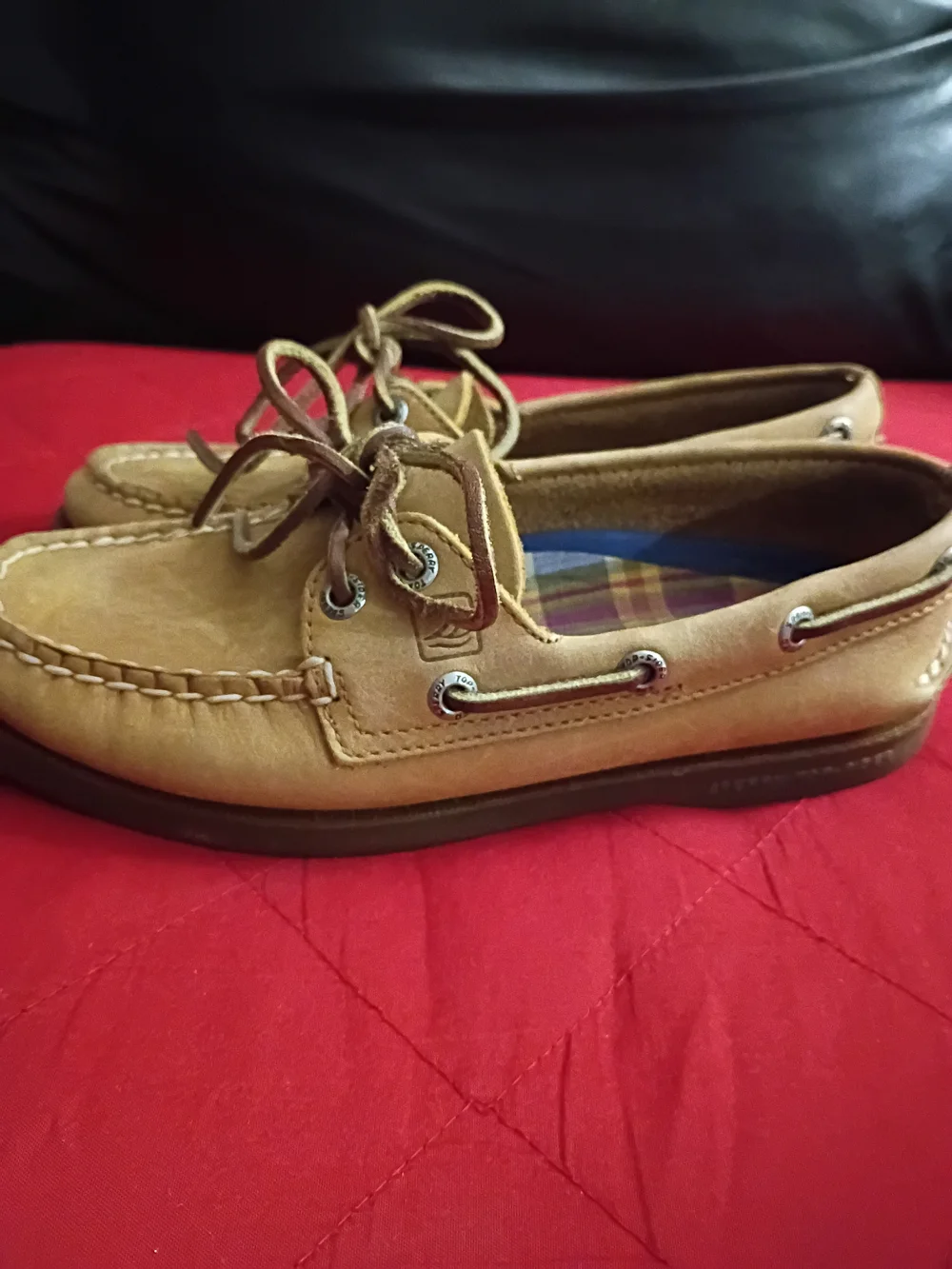 Sperry Tan Suede Boat Shoes for Men